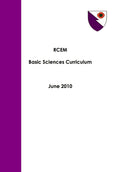 RCEM basic science curriculum 2010