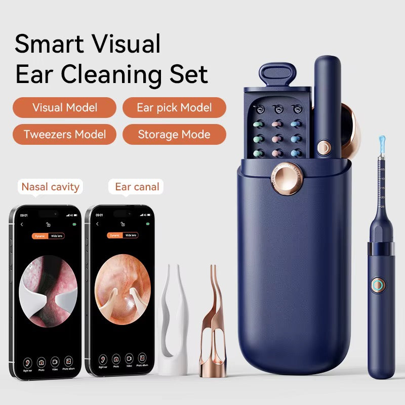 Video otoscope with tweezers
