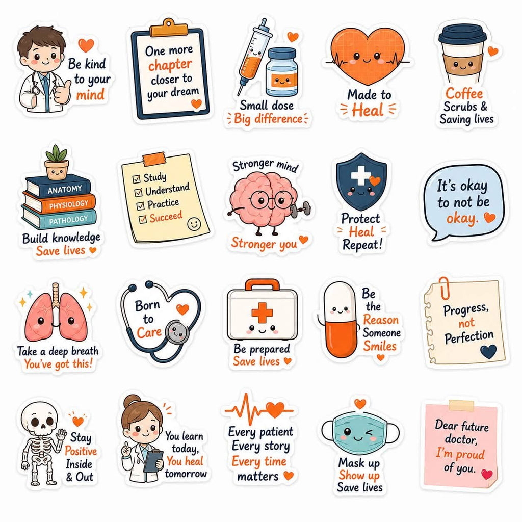 Medical stickers 12”x12” size