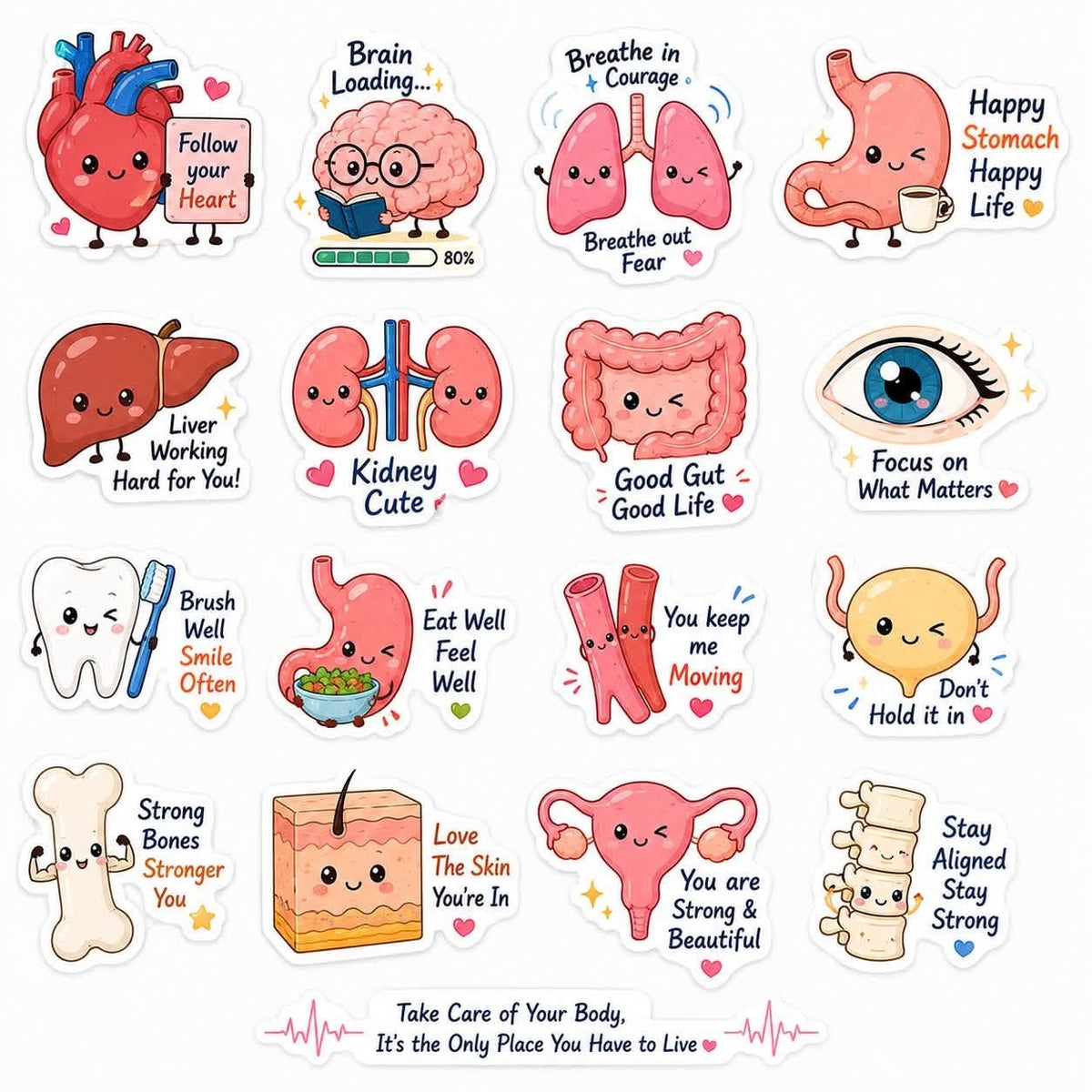 Medical stickers 12”x12” size