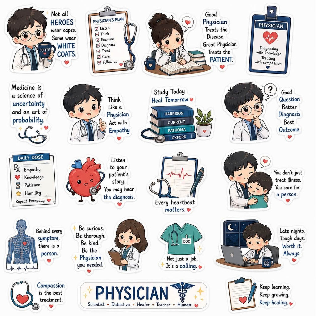 Medical stickers 12”x12” size