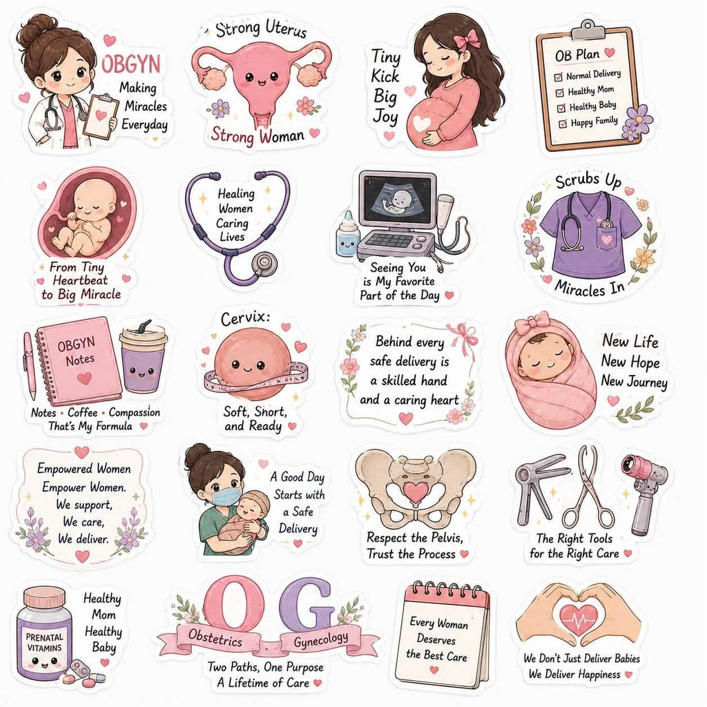 Medical stickers 12”x12” size