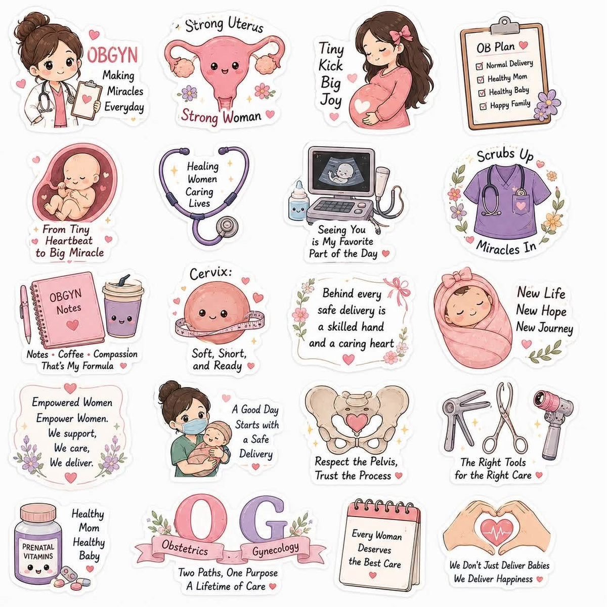 Medical stickers 12”x12” size