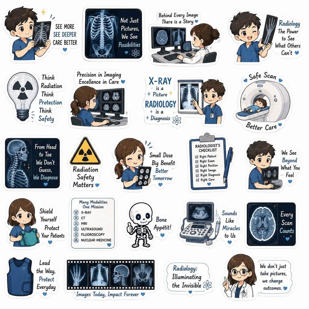 Medical stickers 12”x12” size
