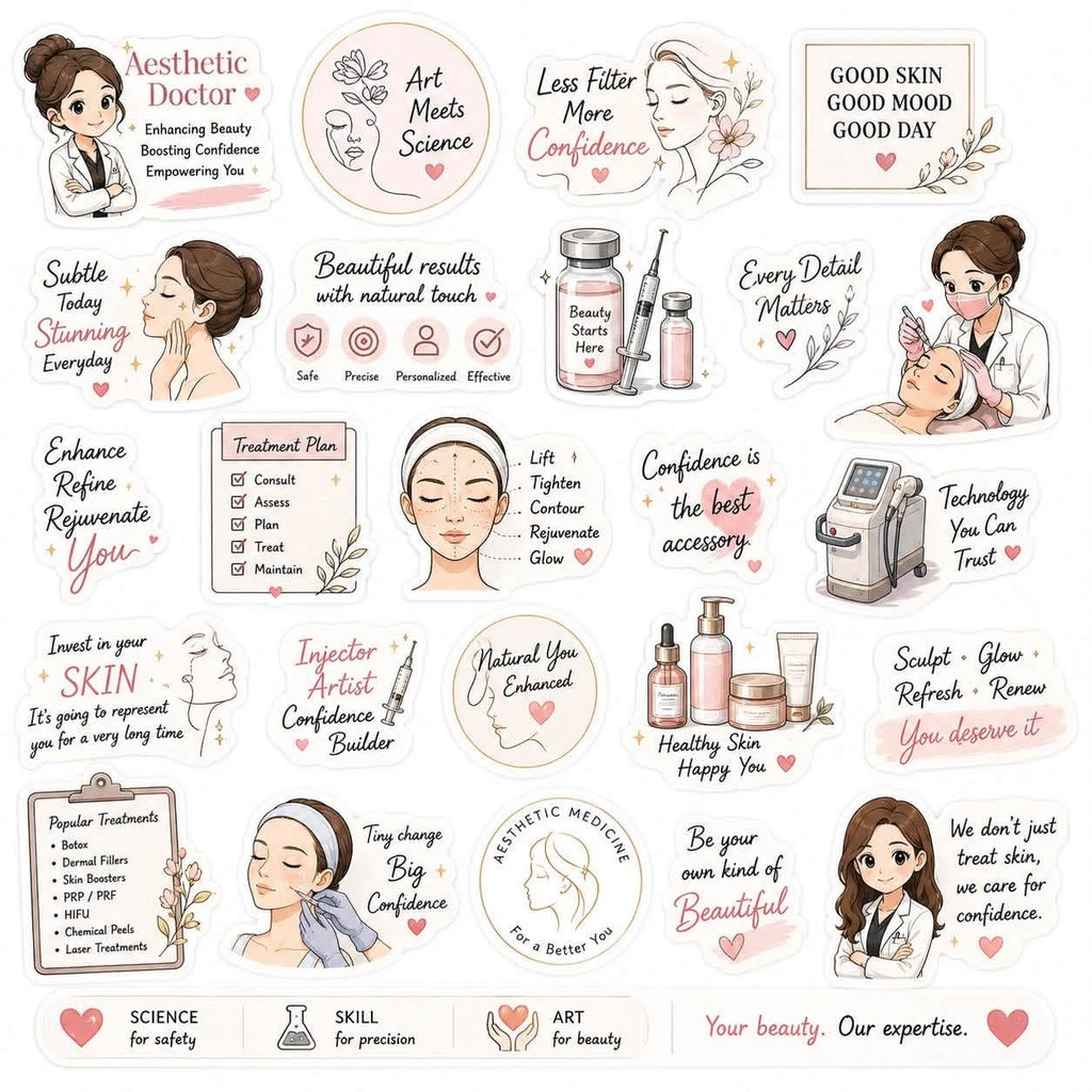 Medical stickers 12”x12” size