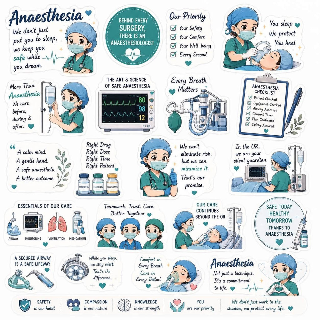 Medical stickers 12”x12” size