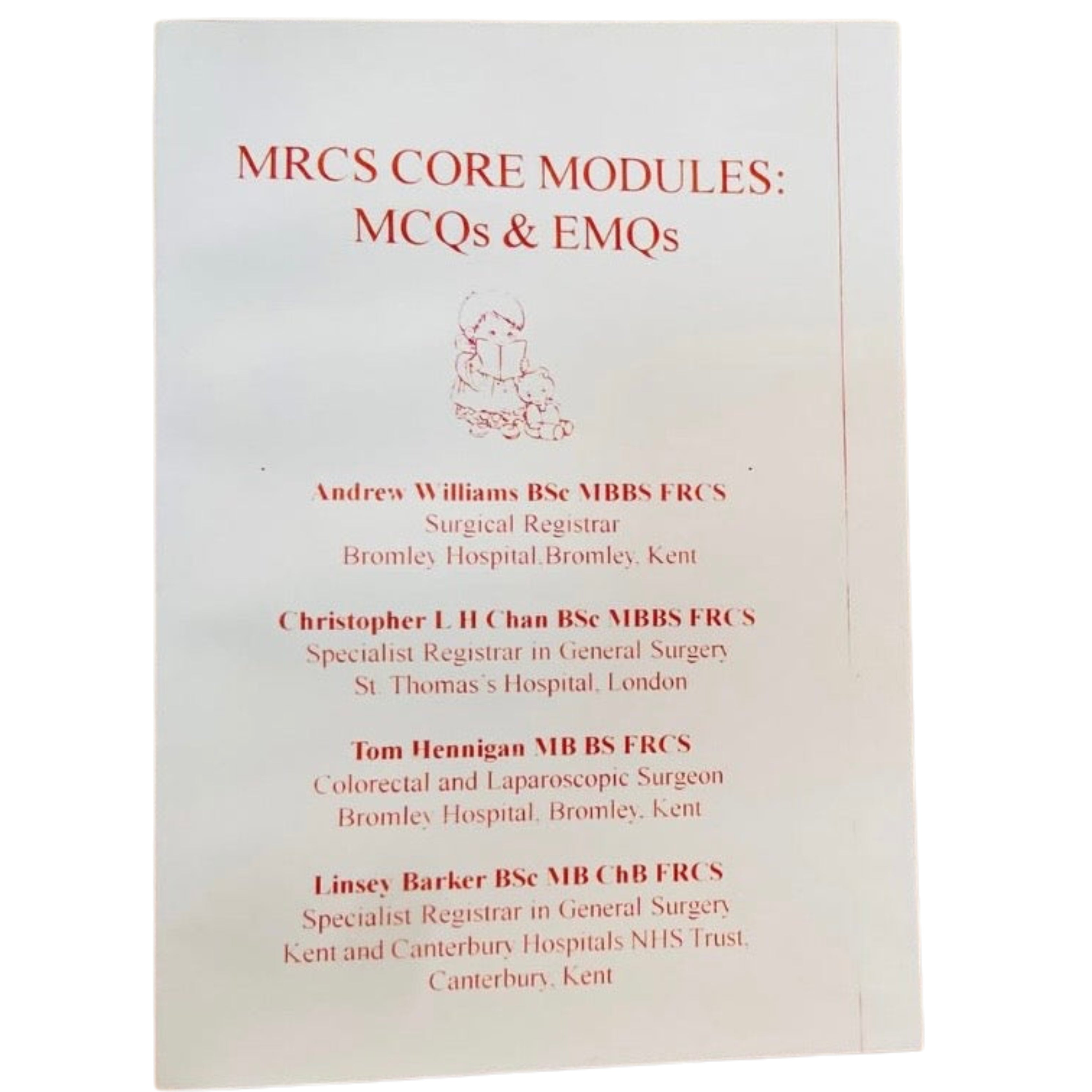 MRCS core modules MCQs and EMQs