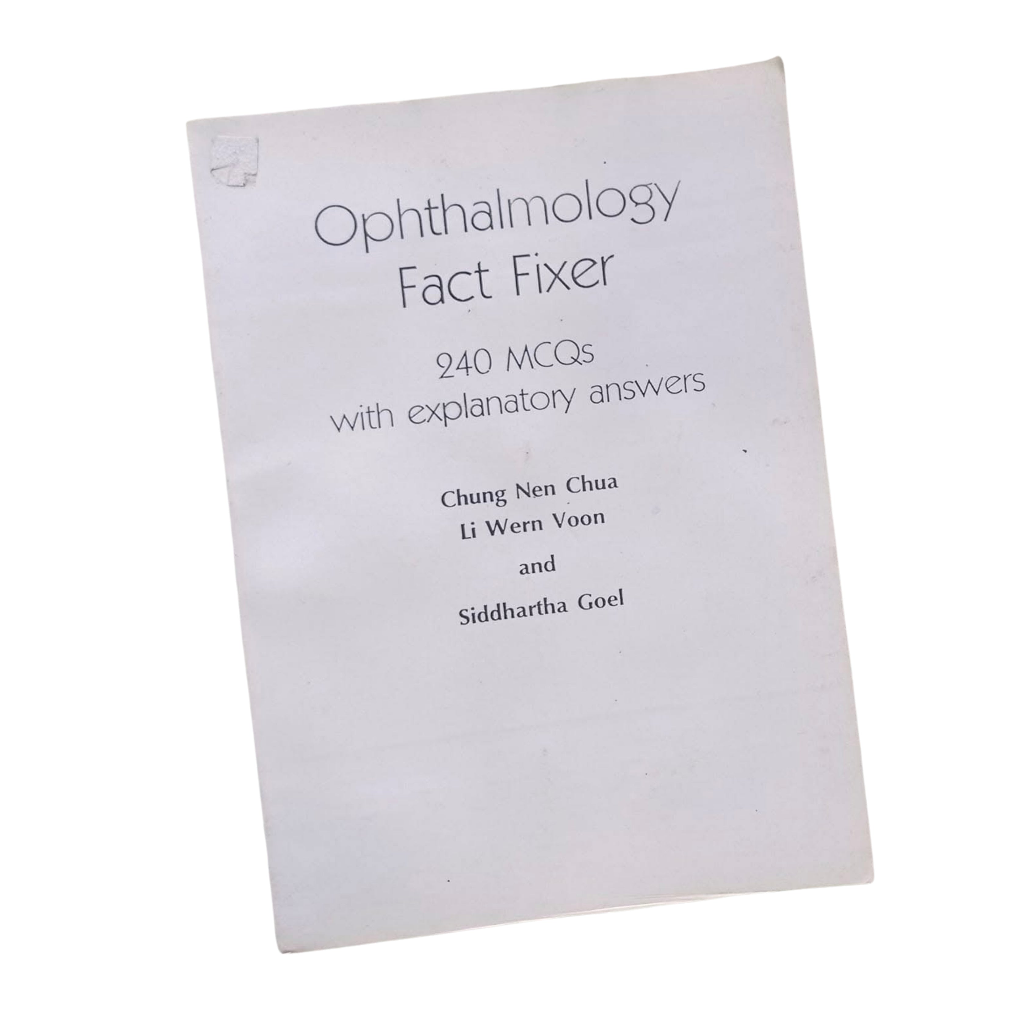 Ophthalmology fact fixer mcqs