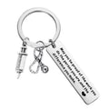 Keychain with stetho and syringe