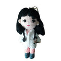 Female Doctor crochet keychain