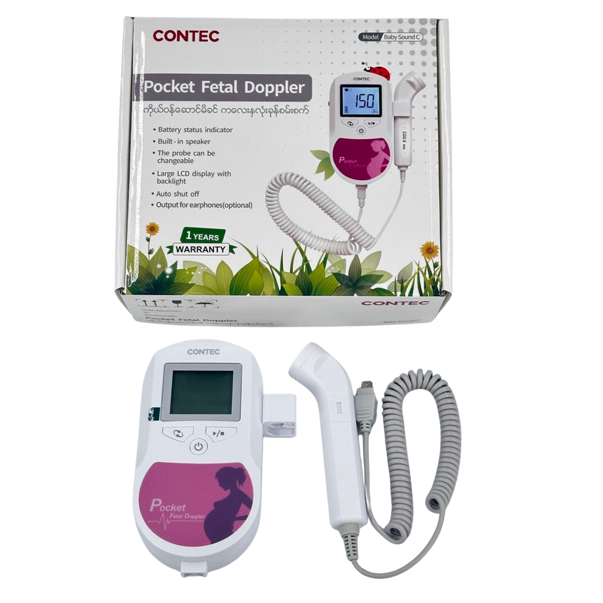 Pocket fetal doppler (Contec)
