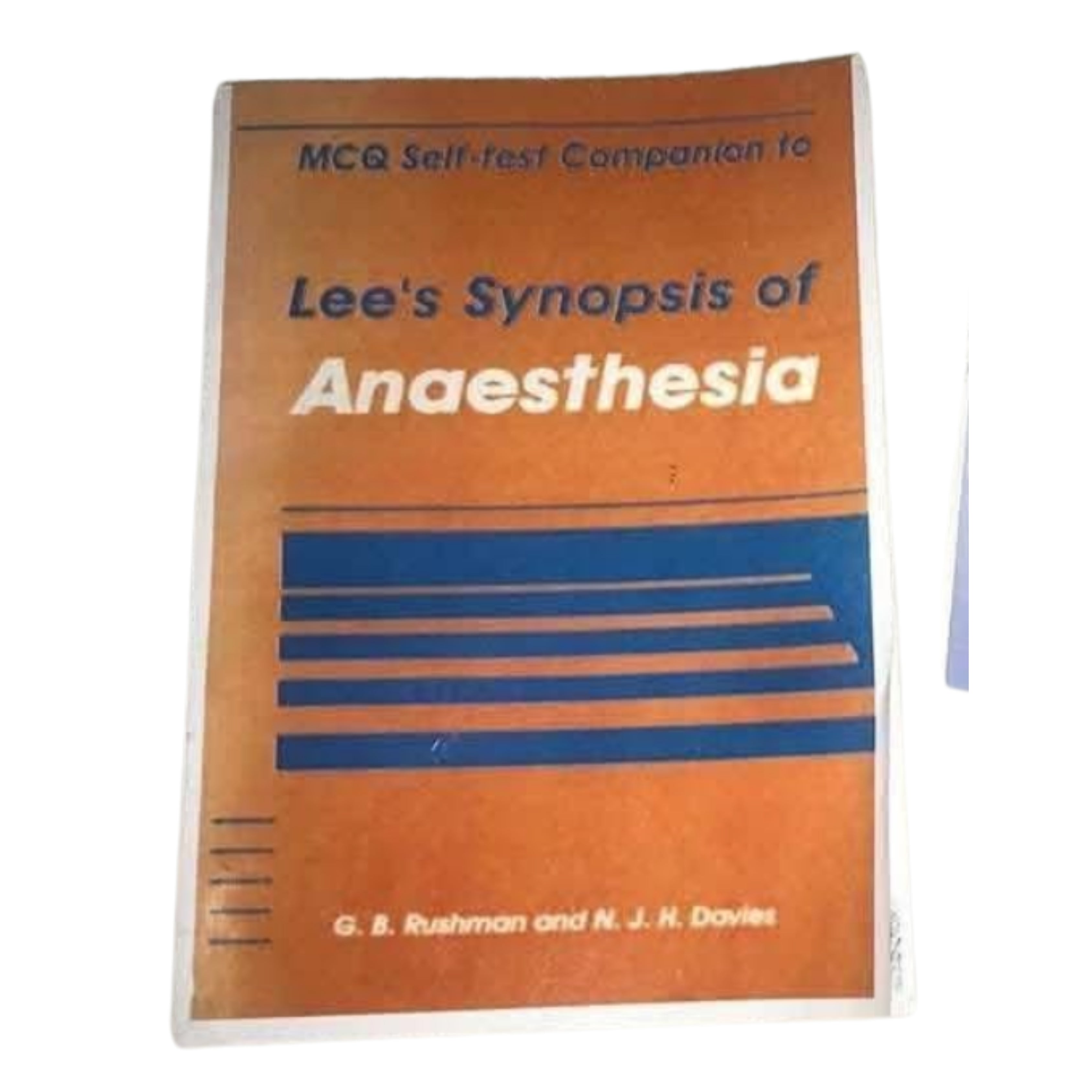 Lee’s synopsis of anaesthesia