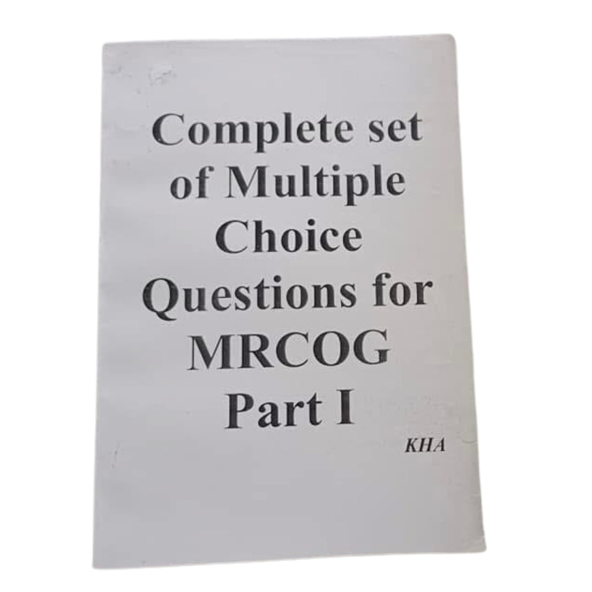 Complete set of MCQ for MRCOG part I
