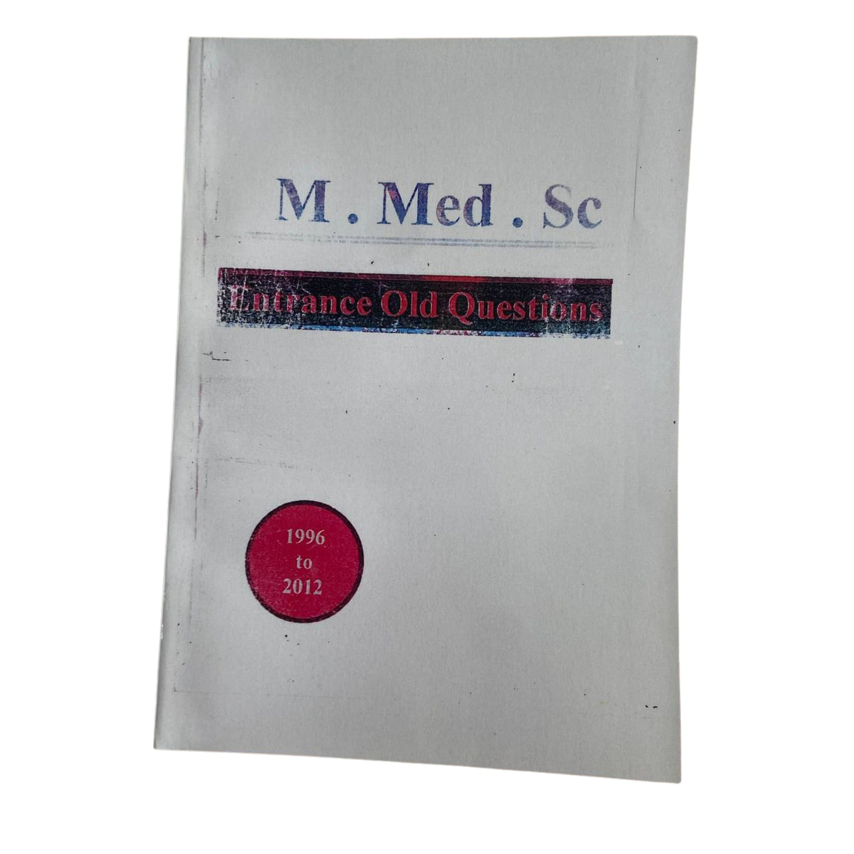 Msc old question 1996 to 2012